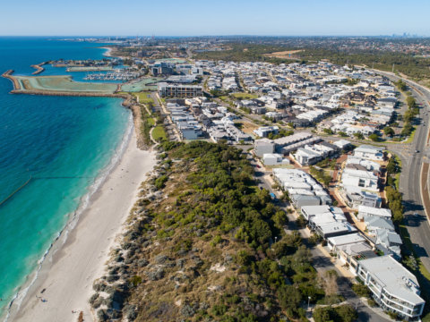 Port Coogee Marina drone image