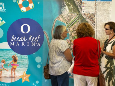 Development WA Ocean Reef Marina open day 22/11/20.