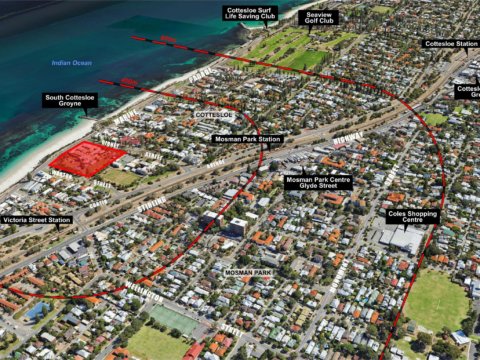 Wearne Cottesloe redevelopment map