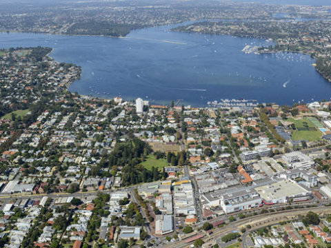 Town of Claremont aerial