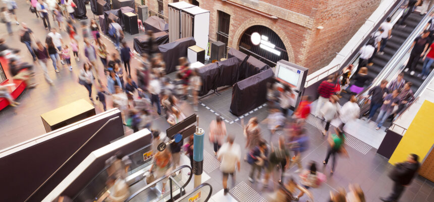 People in a shopping mall in Melbourne, Australia Taylor Burrell Barnett